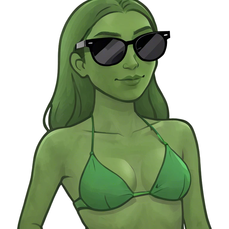Spanish girl in bikini emoji