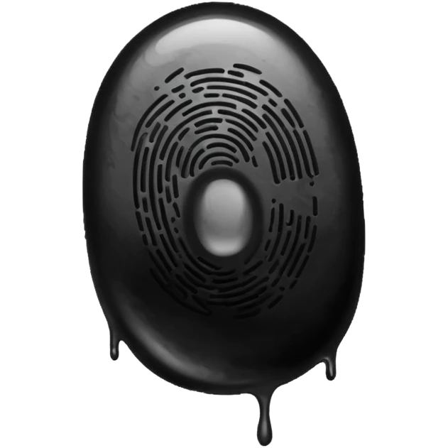 finger print on ink emoji