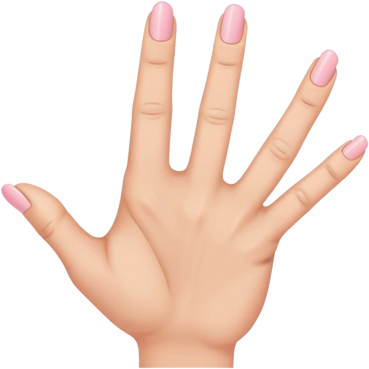 the pinky, middle finger, and thumb are extended, while the index and ring fingers are bent emoji