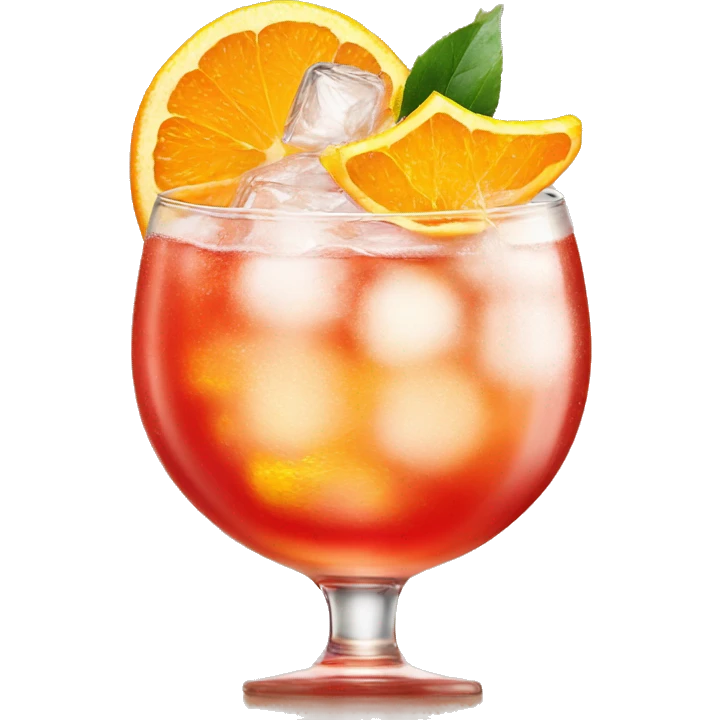 Campari Spritz with orange  emoji