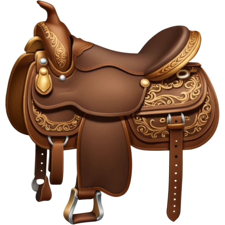 Western saddle emoji