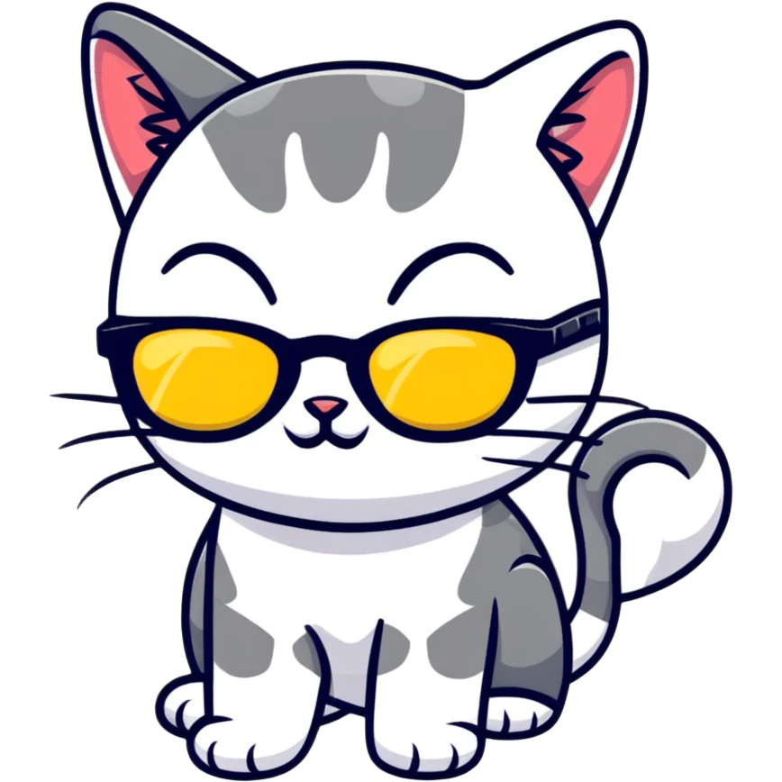 cat wearing sunglasses emoji