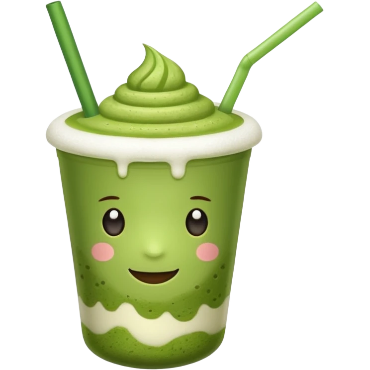 Te macha con espuma y una pajita emoji