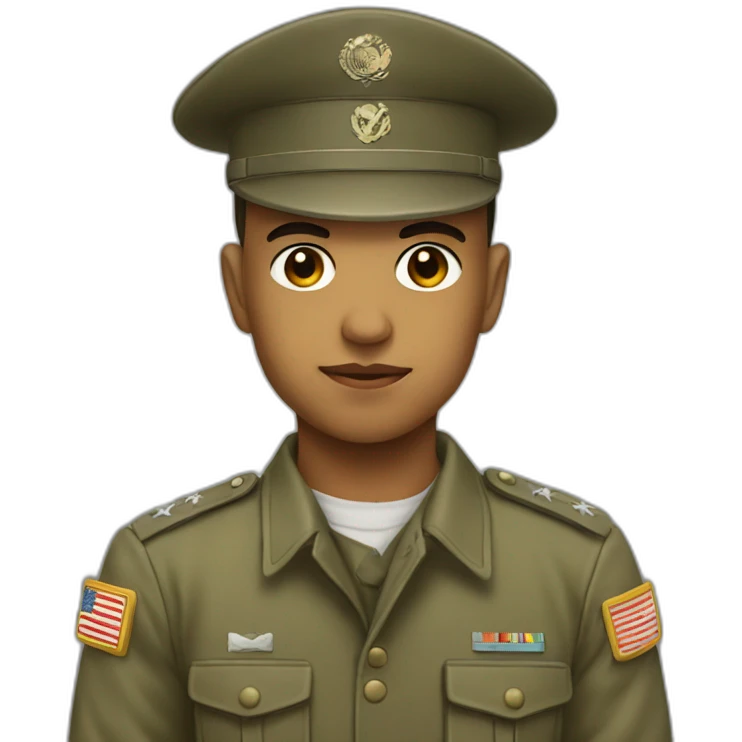 Un soldado bebe emoji