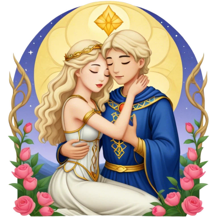 The Lovers Tarot Card emoji