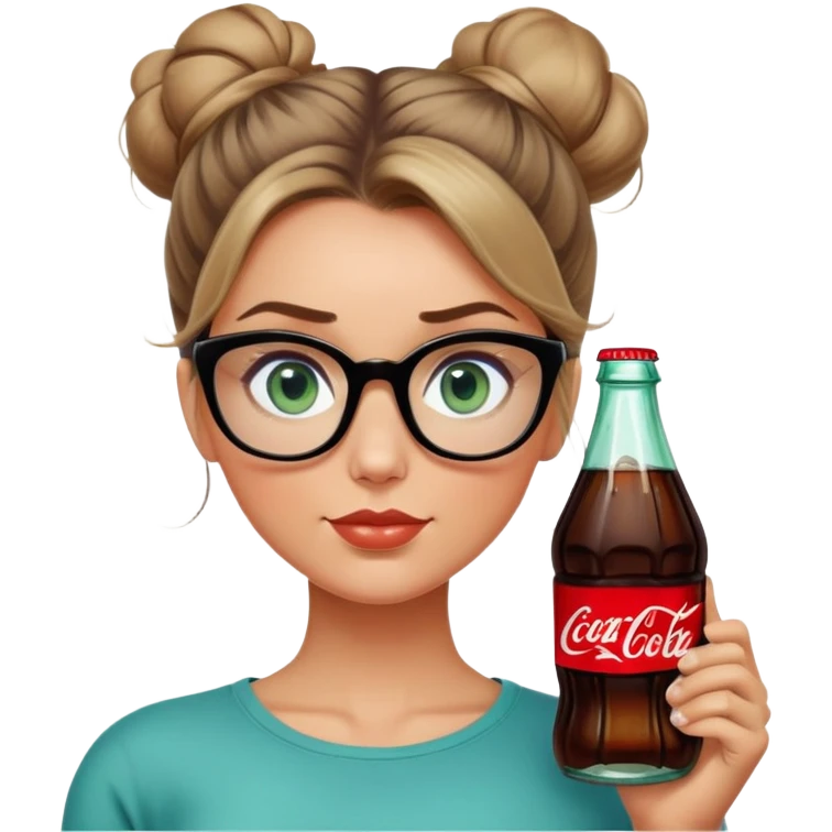 Husband has dark blonde hair with blue green eyes wife has messy bun hair all brown and the most stunning and beautiful big sexy brown eyes with black square frame glasses with a coke bottle body big butt emoji