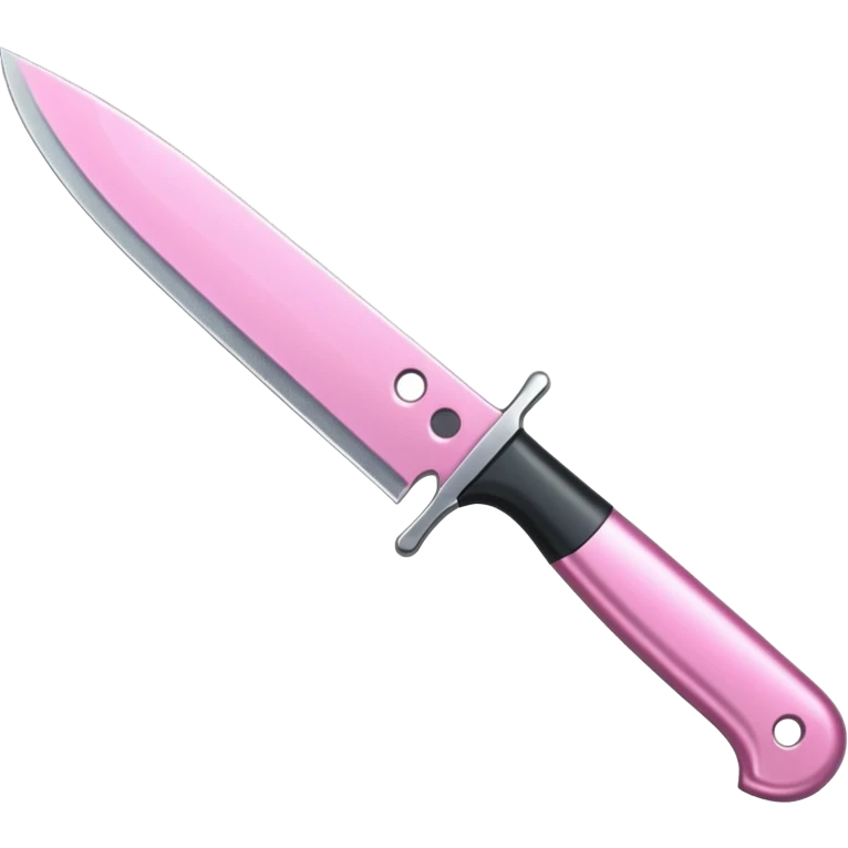 glitter pink knife emoji