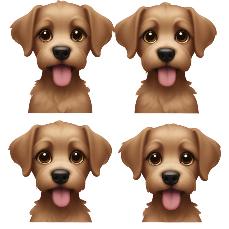 Perritos caniches emoji
