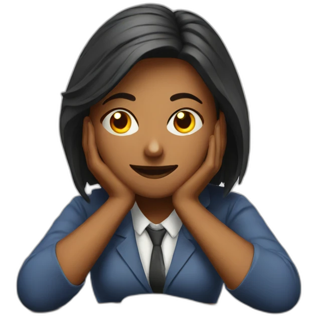stressed teacher (woman) emoji