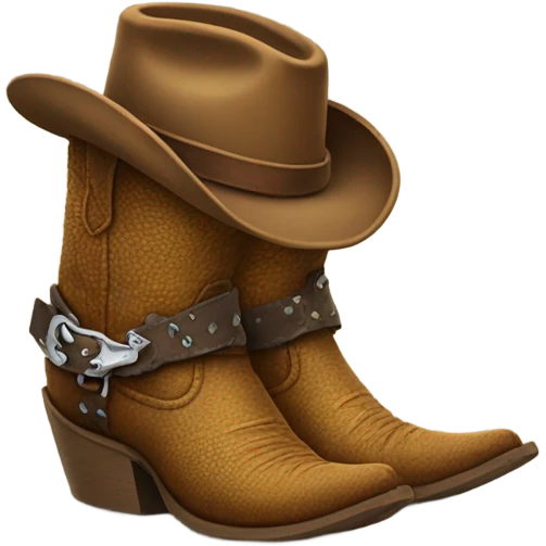lizard wearing cowboy boots emoji