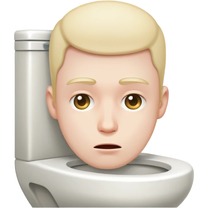 A head in a toilet emoji
