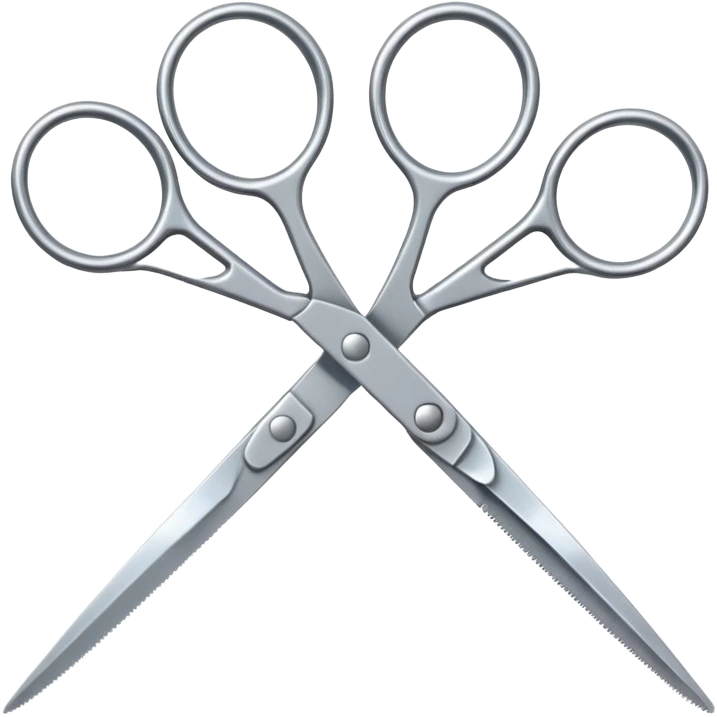 Two scissors emoji