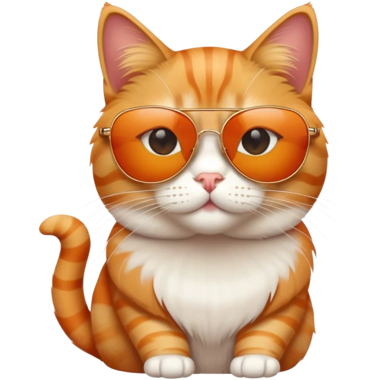 Cat wearing sunglasses emoji