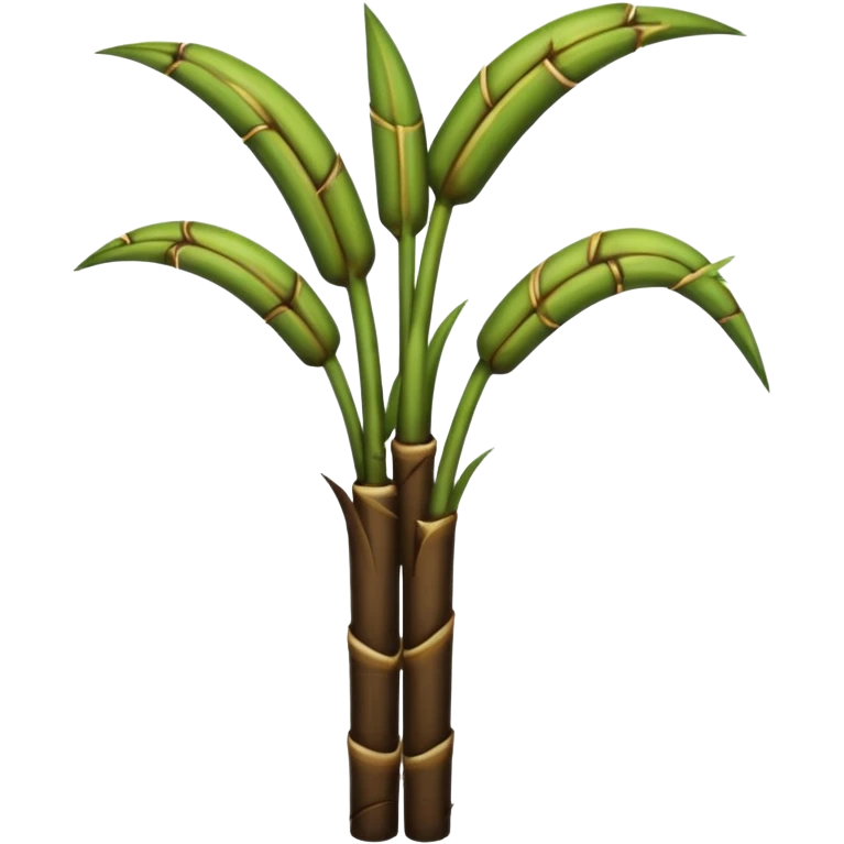 In sugarcane convert the green colour stem part into dark brown colour emoji