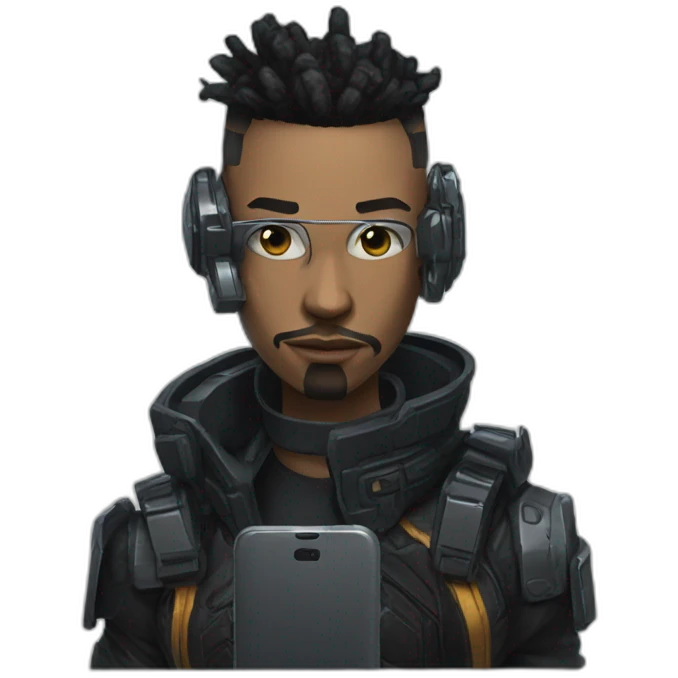 the best smartphone in cyberpunk style emoji