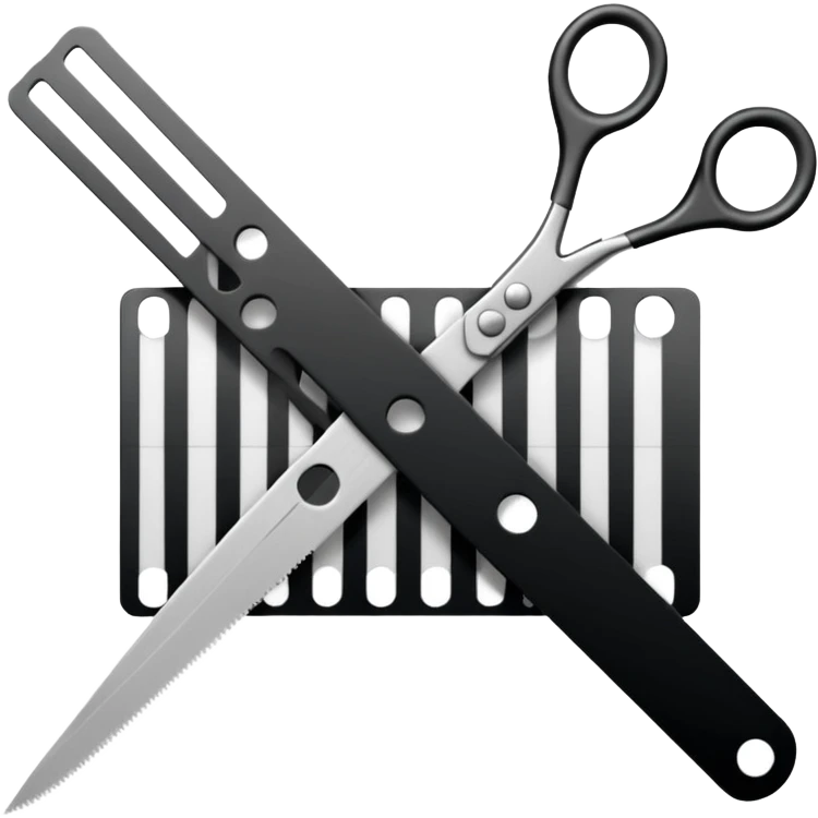 film strip with scissors cutting it emoji