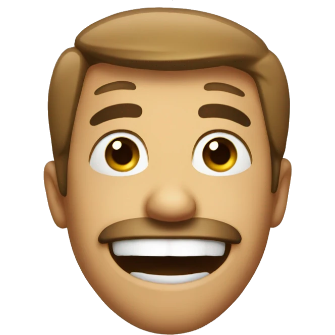 very funny face emoji