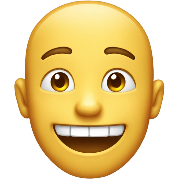 Almost laughing face. emoji