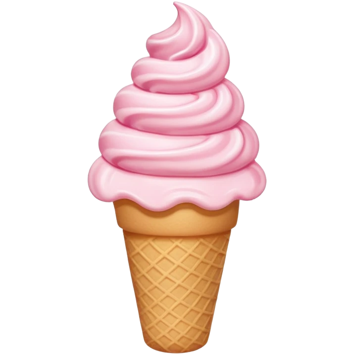 Pink soft serve emoji