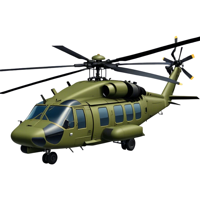 Sikorsky UH-60 Black Hawk - Sikorsky (Model Year: 2022) (Iconic colour: Olive green) emoji