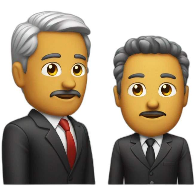 boss and his manajer emoji