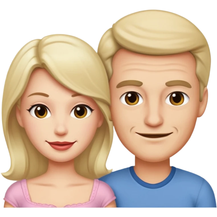 male getting sissified by his smug wife emoji