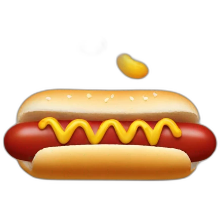 lips kissing hot dog emoji