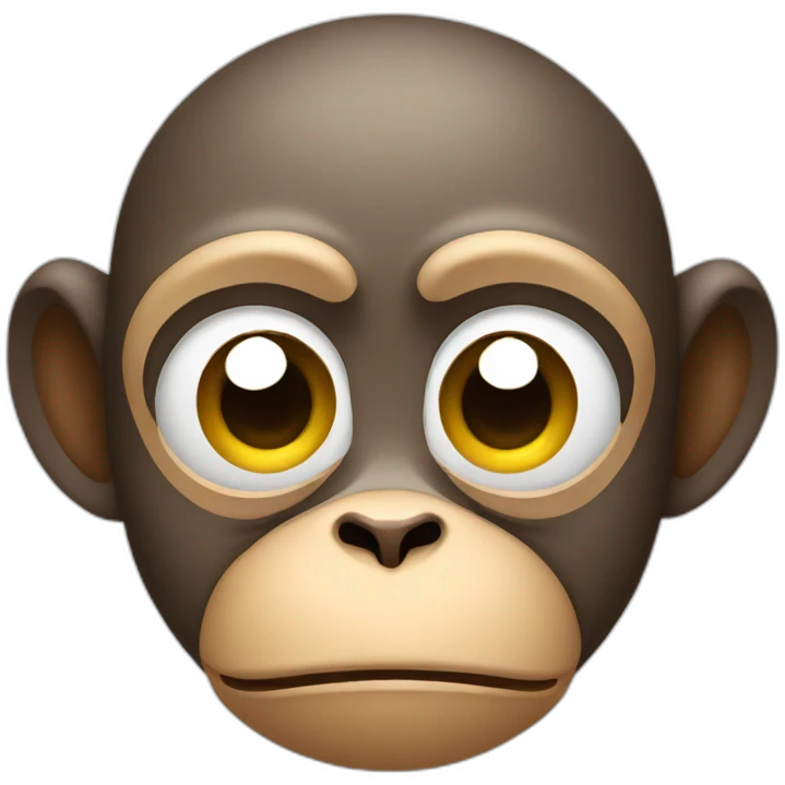 Monkey pouting emoji