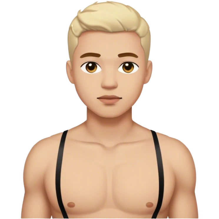 Man wearing a bra emoji
