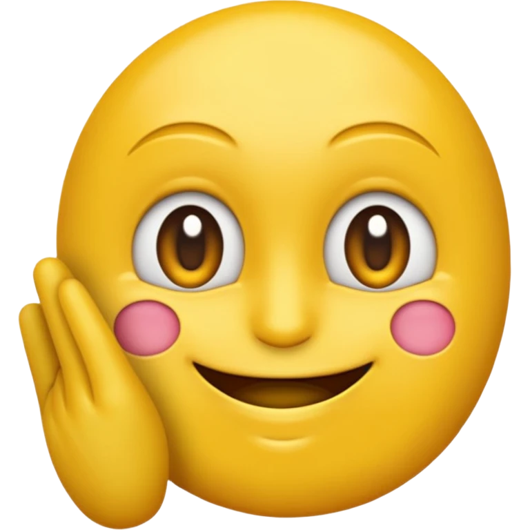 Emoji jaune qui se croque le doigt en regardant vers la droite emoji