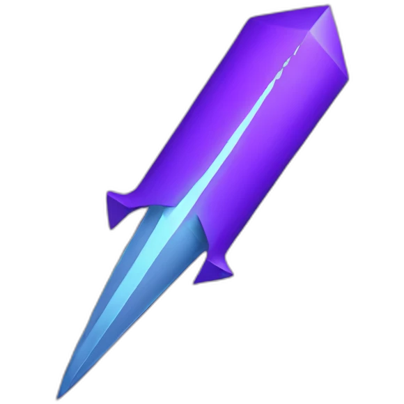 purple color bolt emoji