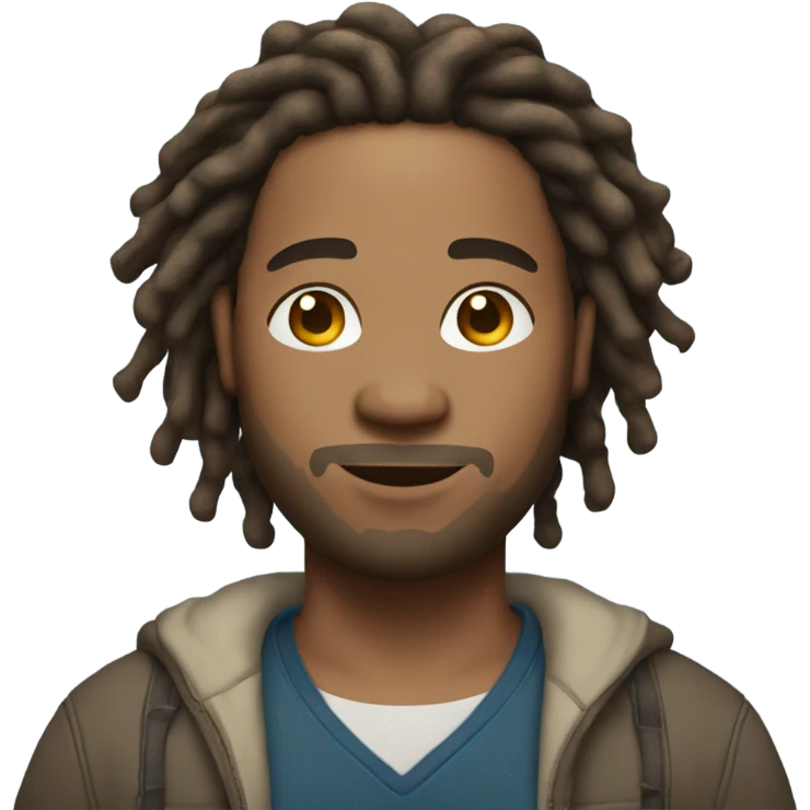 plus size light skin man with locs full body emoji