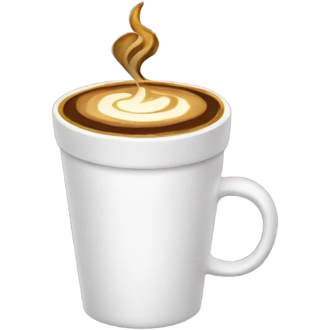 Festive coffee emoji