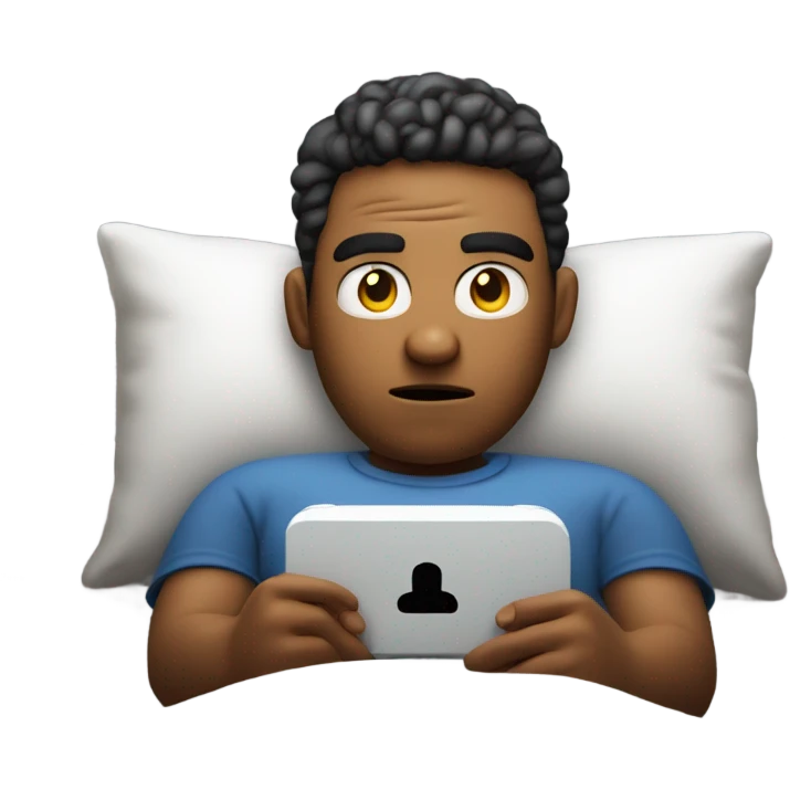 sick in bed with my nintendo switch  emoji