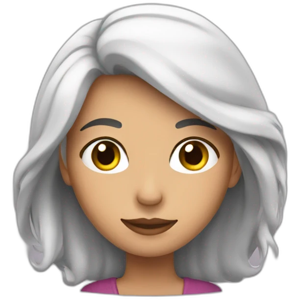 mujer cosiendo emoji