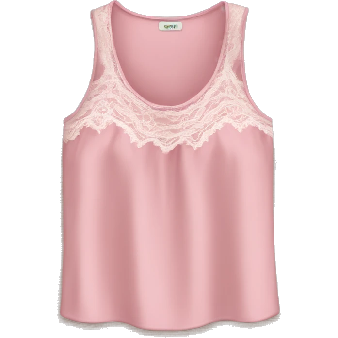  pink top with lace emoji
