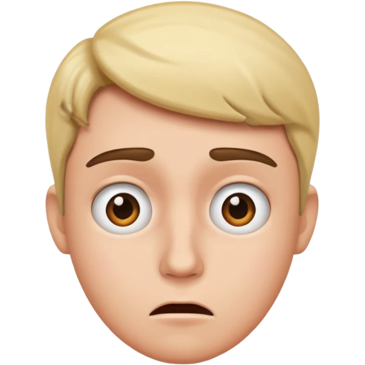 Confused and concerned  emoji