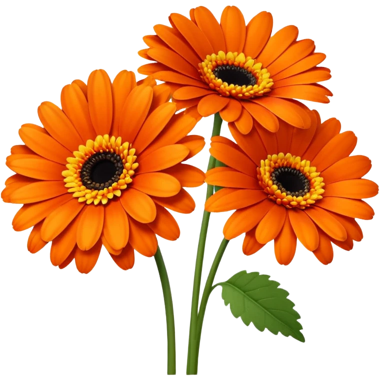 3 flower gerbera  emoji