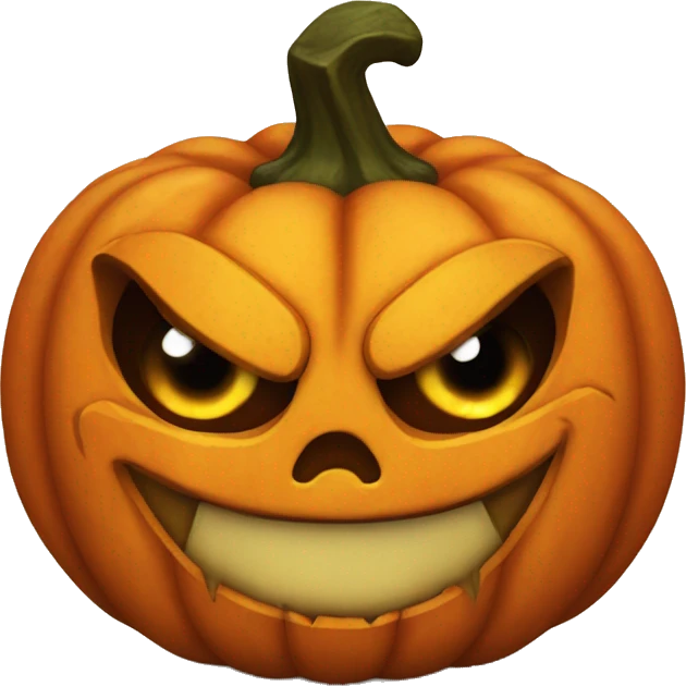 evil pumpkin emoji
