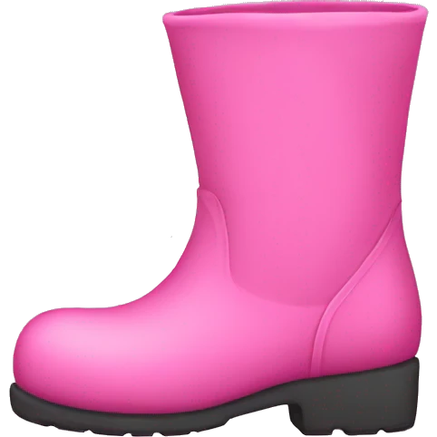 Pink boots emoji