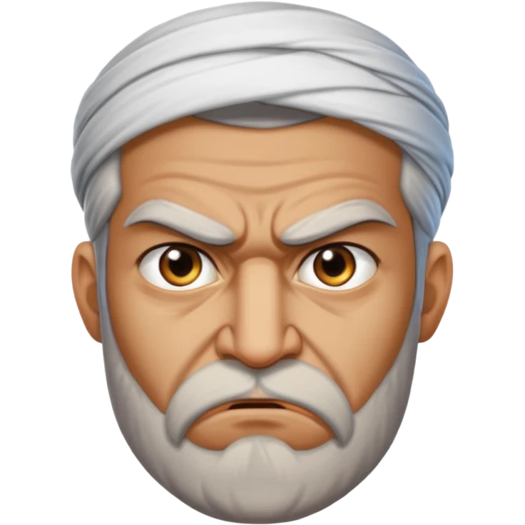 in profile, angry Iranian emoji