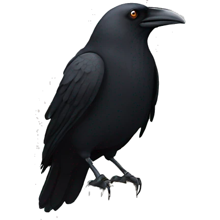 Crow emoji