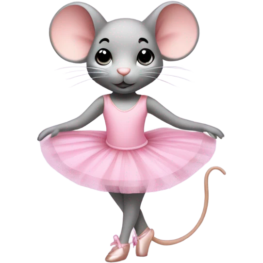 Ballerina mouse emoji