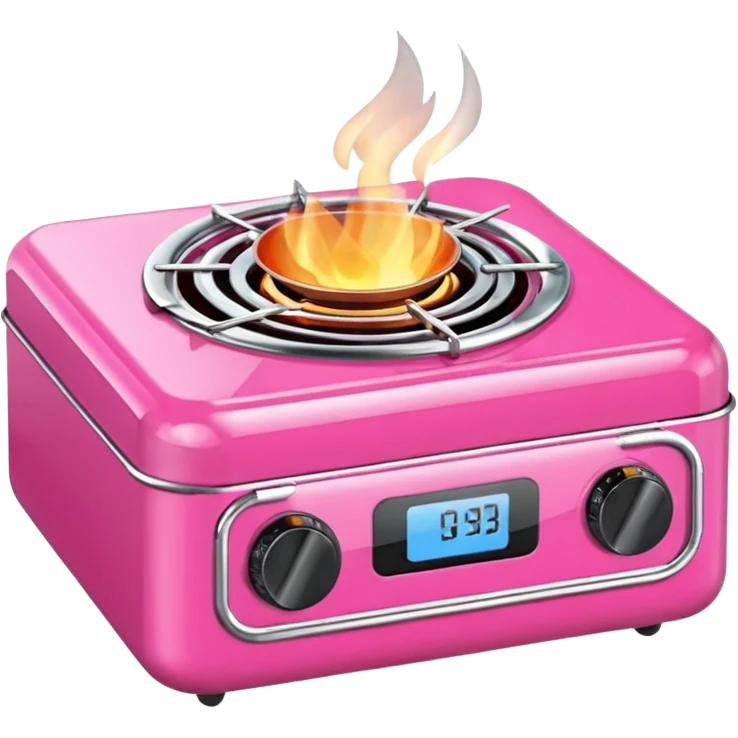 pink portable stove emoji