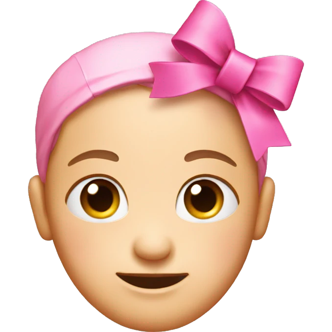 pink cross emoji with a bow  emoji