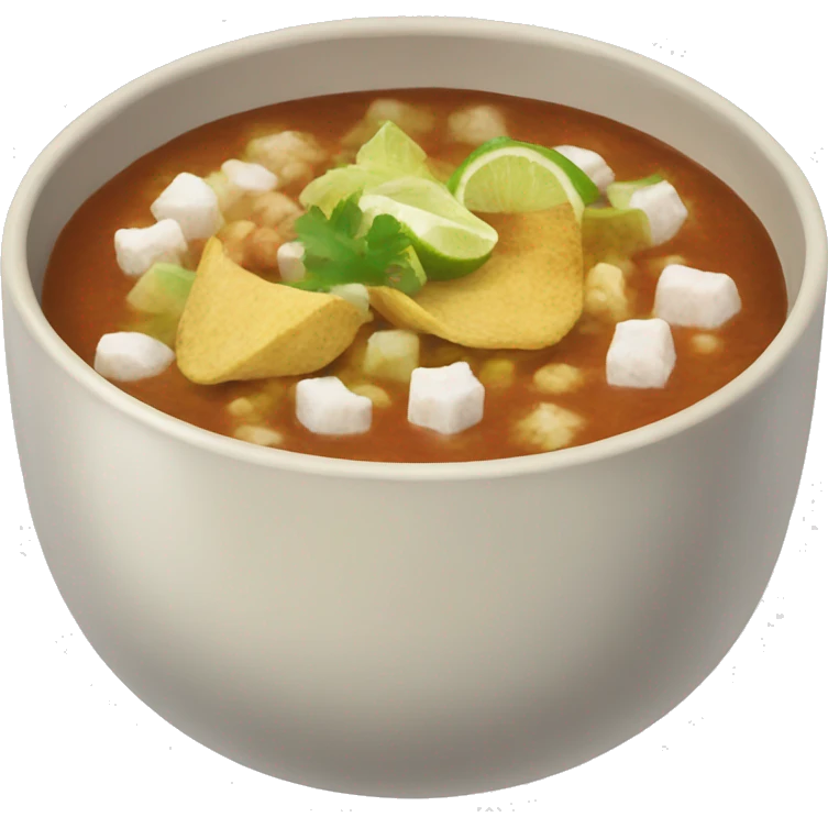 Bowl of pozole emoji