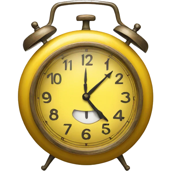 yellow clock emoji