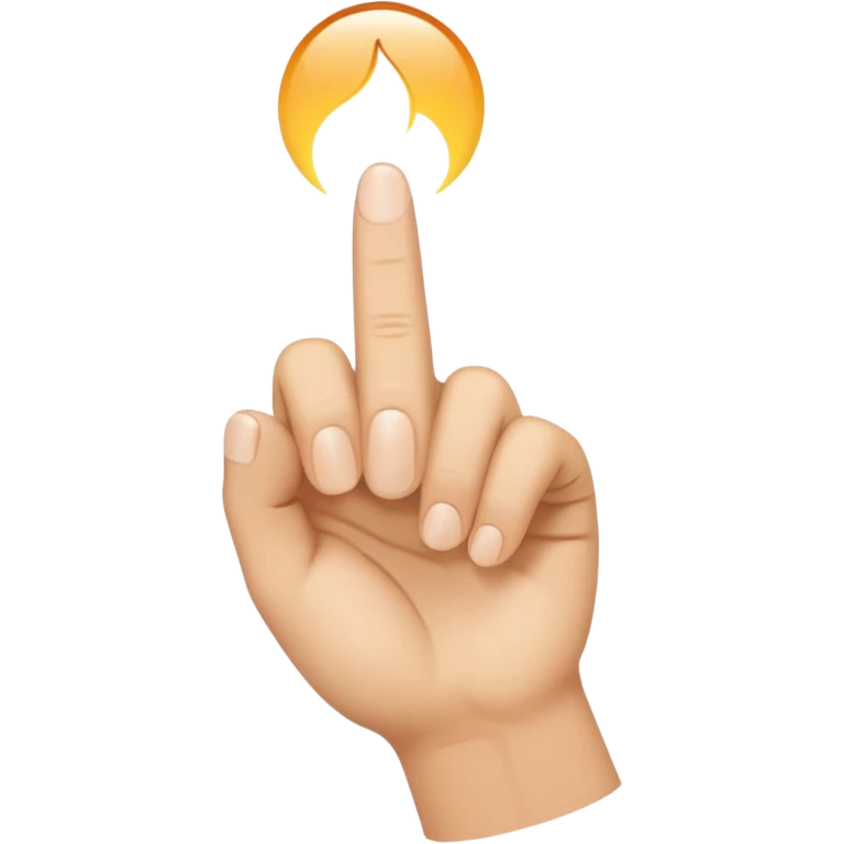 dedo señalando  emoji