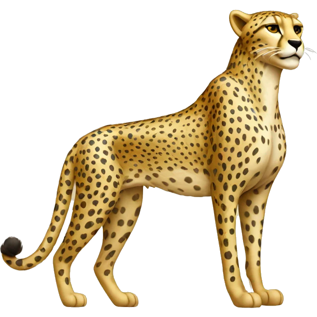 Cheetah with gold  emoji
