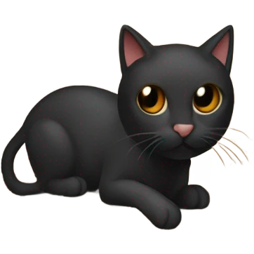 Cat hunting a mouse hiding in a fireplace  emoji